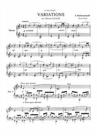 Variations sur un thème de Corelli - Sergei Rachmaninoff